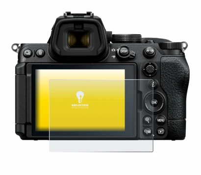 Image of the device Nikon Z5 II with a wide variety of screen protectors.