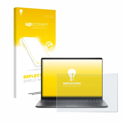 Front side of a product packaging with the brand logo upscreen. Next to it is the device Dell Pro 16 PC16250 shown with the co