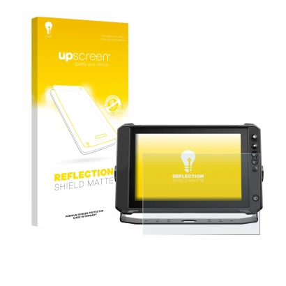 Front side of a product packaging with the brand logo upscreen. Next to it is the device Lowrance Elite FS 10 shown with the c