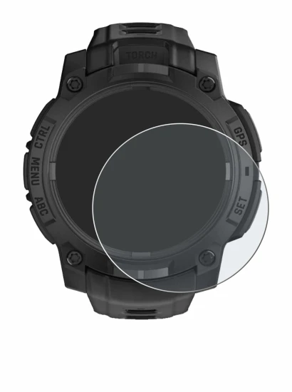 Image of the device Garmin Instinct 3 Solar Tactical Edition (45 mm) with a wide variety of screen protectors.