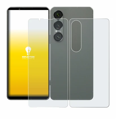 Image of the device Sony Xperia 1 VII (Front+Back) with a wide variety of screen protectors.