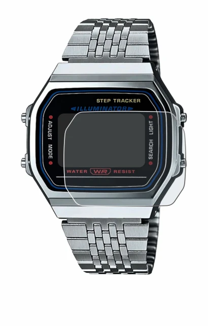Image of the device Casio iconic ABL-100WE-1A with a wide variety of screen protectors.