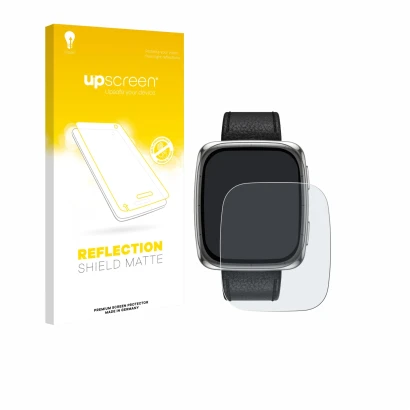 Front side of a product packaging with the brand logo upscreen. Next to it is the device Amazfit Active 2 (rectangular) shown