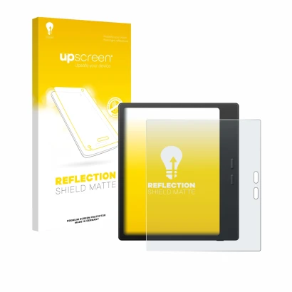 Front side of a product packaging with the brand logo upscreen. Next to it is the device Boox Go Color 7 Gen II shown with the