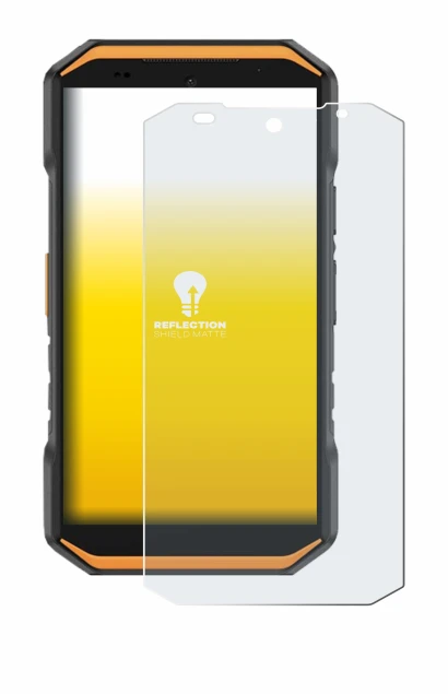 Image of the device Ulefone Armor X32 Pro with a wide variety of screen protectors.