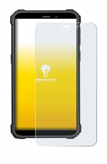 Image of the device Oukitel WP32 Pro with a wide variety of screen protectors.