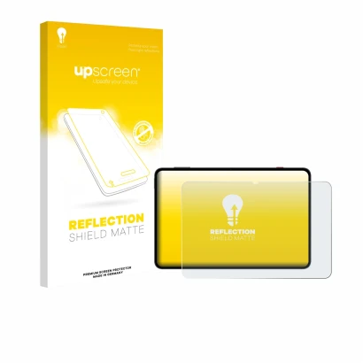 Front side of a product packaging with the brand logo upscreen. Next to it is the device Redmagic Astra NP05J shown with the c