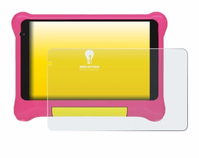 Image of the device Happybe Kids Tablet 7" with a wide variety of screen protectors.
