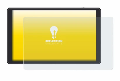 Image of the device Feelworld CUT6 6" with a wide variety of screen protectors.