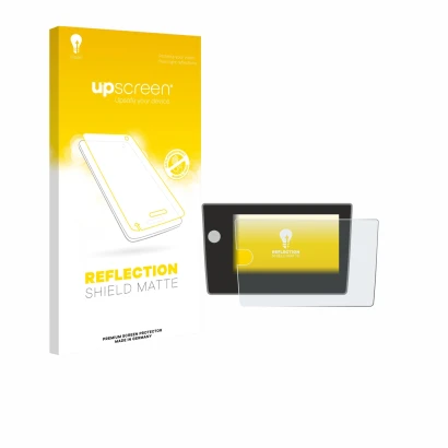 Front side of a product packaging with the brand logo upscreen. Next to it is the device Volkswagen Polo Life 2024 shown with 