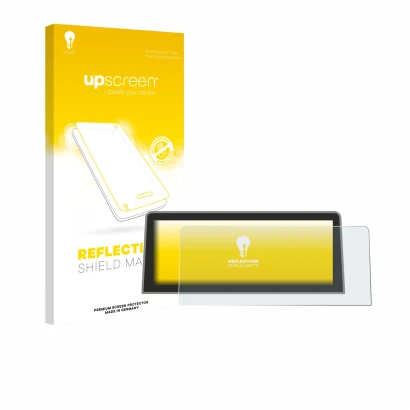 Front side of a product packaging with the brand logo upscreen. Next to it is the device Roadtop BMW 1 Serie E81 E82 E87 E88 2