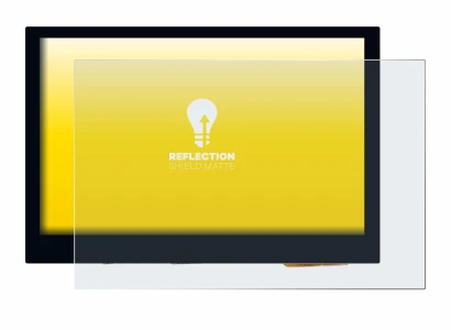 Image of the device Waveshare 4.3" with a wide variety of screen protectors.