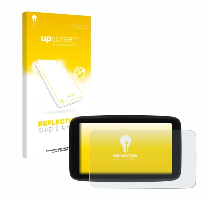 Front side of a product packaging with the brand logo upscreen. Next to it is the device TomTom GO Classic 5" (2nd generation)