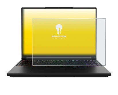 Image of the device XMG Pro 16 with a wide variety of screen protectors.