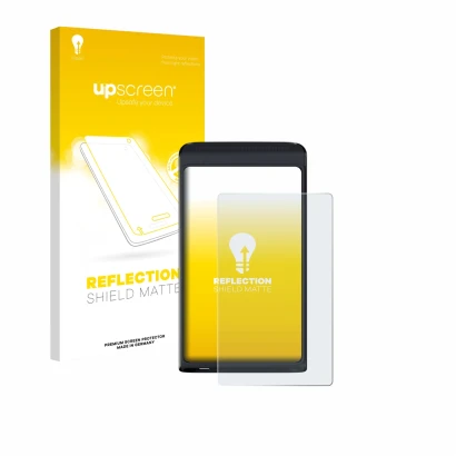 Front side of a product packaging with the brand logo upscreen. Next to it is the device Vasco Translator Q1 shown with the co