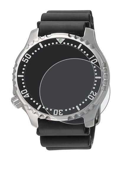 Image of the device Citizen NY0040 with a wide variety of screen protectors.