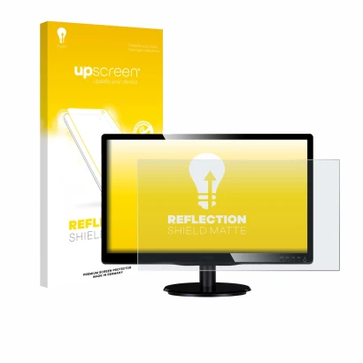 Front side of a product packaging with the brand logo upscreen. Next to it is the device Philips 200V4QSBR/00 shown with the c