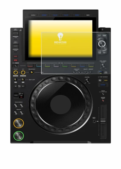 Image of the device Pioneer CDJ 3000X with a wide variety of screen protectors.