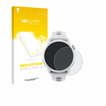 Front side of a product packaging with the brand logo upscreen. Next to it is the device Coros Pace 4 shown with the correspon