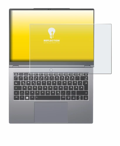 Image of the device Tuxedo InfinityBook Pro 14 Gen 10 with a wide variety of screen protectors.
