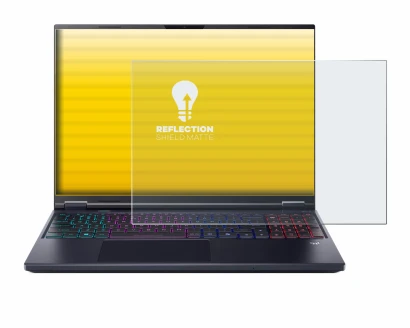Image of the device Acer Predator Helios Neo 16 AI with a wide variety of screen protectors.