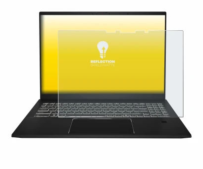 Image of the device MSI Summit A16 AI+ with a wide variety of screen protectors.