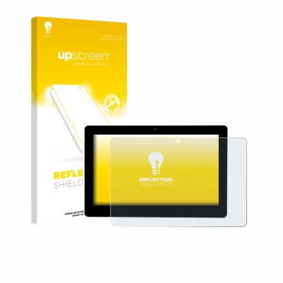 Front side of a product packaging with the brand logo upscreen. Next to it is the device Victron Energy GX Touch 70 Flush show