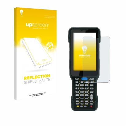 Front side of a product packaging with the brand logo upscreen. Next to it is the device Unitech HT730 shown with the correspo