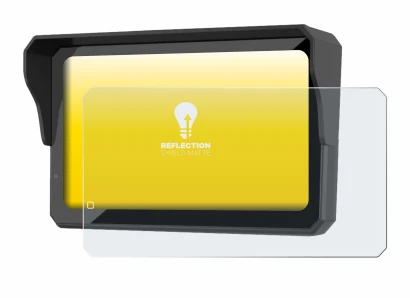 Image of the device Carpuride W602BS with a wide variety of screen protectors.