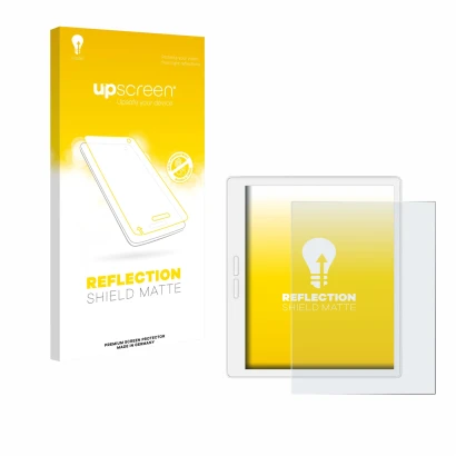Front side of a product packaging with the brand logo upscreen. Next to it is the device Bigme B751C-S shown with the correspo