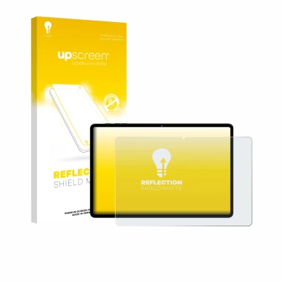 Front side of a product packaging with the brand logo upscreen. Next to it is the device UJJ U7 11" shown with the correspondi