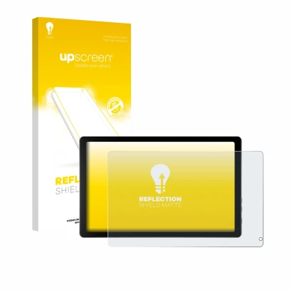 Front side of a product packaging with the brand logo upscreen. Next to it is the device Laptok KB1001 10.1" shown with the co