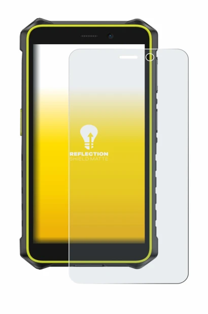 Image of the device Ulefone RugKing 2 Pro with a wide variety of screen protectors.