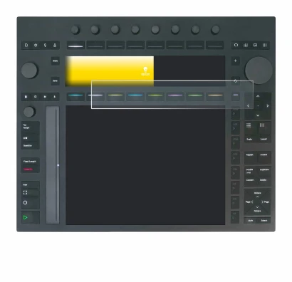 Image of the device Ableton Push 3 with a wide variety of screen protectors.