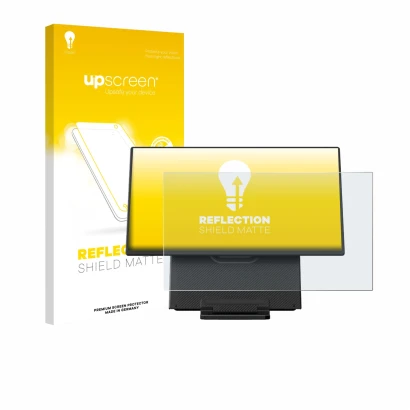 Front side of a product packaging with the brand logo upscreen. Next to it is the device Blackview Table 10 23.8" shown with t