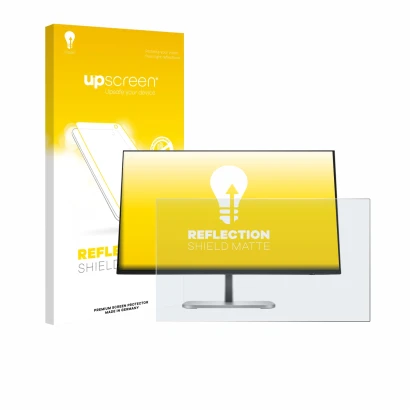 Front side of a product packaging with the brand logo upscreen. Next to it is the device HP Serie 5 Pro 524pf shown with the c