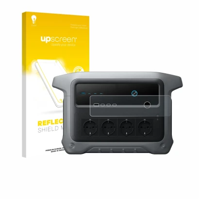 Front side of a product packaging with the brand logo upscreen. Next to it is the device Anker SOLIX C1000 Gen 2 shown with th