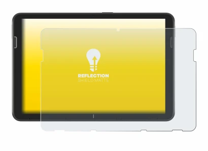 Image of the device Zebra ET401 10.1" with a wide variety of screen protectors.