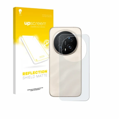 Front side of a product packaging with the brand logo upscreen. Next to it is the device Honor Magic 8 Pro (Back) shown with t