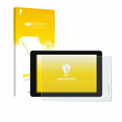 Front side of a product packaging with the brand logo upscreen. Next to it is the device Lilliput 719/T 7" shown with the corr