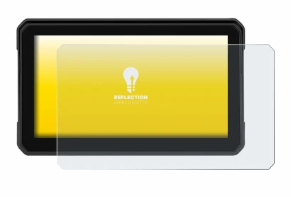 Image of the device GOHHDL A4058 6" with a wide variety of screen protectors.