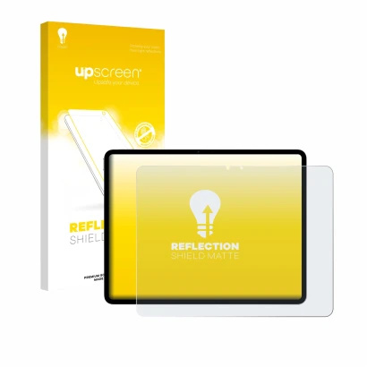 Front side of a product packaging with the brand logo upscreen. Next to it is the device Apple iPad Air 13" M4 2026 shown with