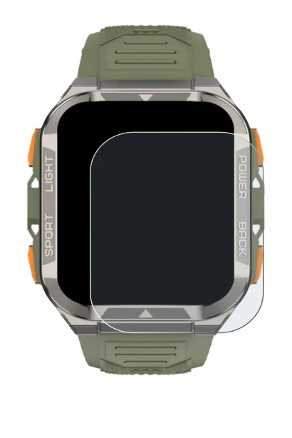 Image of the device Blackview W80 Pro 1,91" with a wide variety of screen protectors.