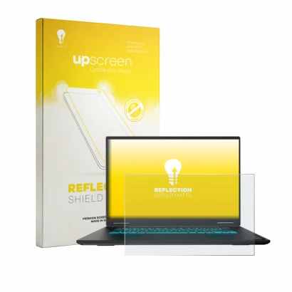 Front side of a product packaging with the brand logo upscreen. Next to it is the device Gigabyte Gaming A16 GA63H shown with