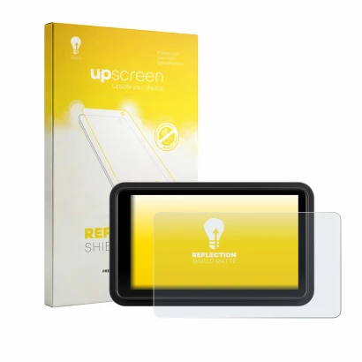 Front side of a product packaging with the brand logo upscreen. Next to it is the device Atomos Ninja RAW 5" shown with the co