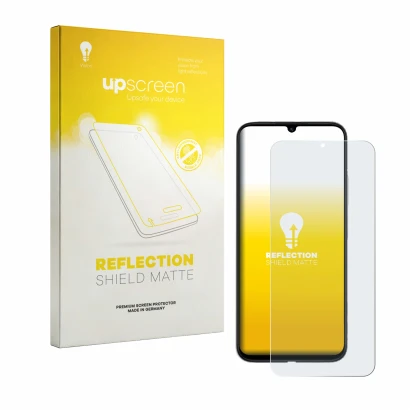 Front side of a product packaging with the brand logo upscreen. Next to it is the device Xiaomi Redmi R70m 5G shown with the c
