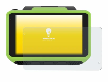 Image of the device Zebra WT6400 with a wide variety of screen protectors.