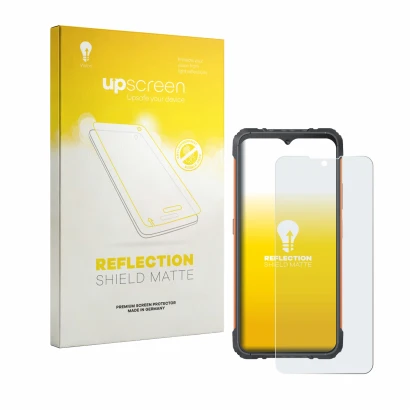 Front side of a product packaging with the brand logo upscreen. Next to it is the device Cubot KingKong Ace 5 shown with the c