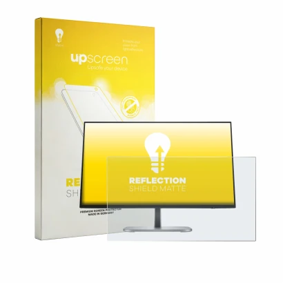 Front side of a product packaging with the brand logo upscreen. Next to it is the device HP Series 5 Pro 524pf shown with the 