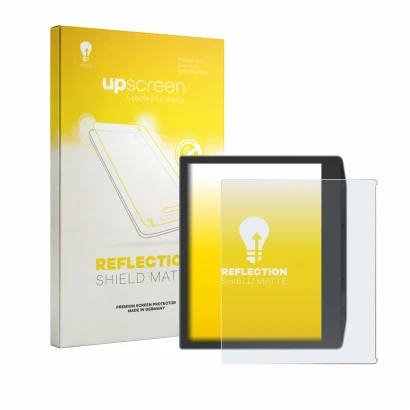 Front side of a product packaging with the brand logo upscreen. Next to it is the device PocketBook Era Lite shown with the co